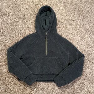 Forest Green Sherpa Scuba Hoodie